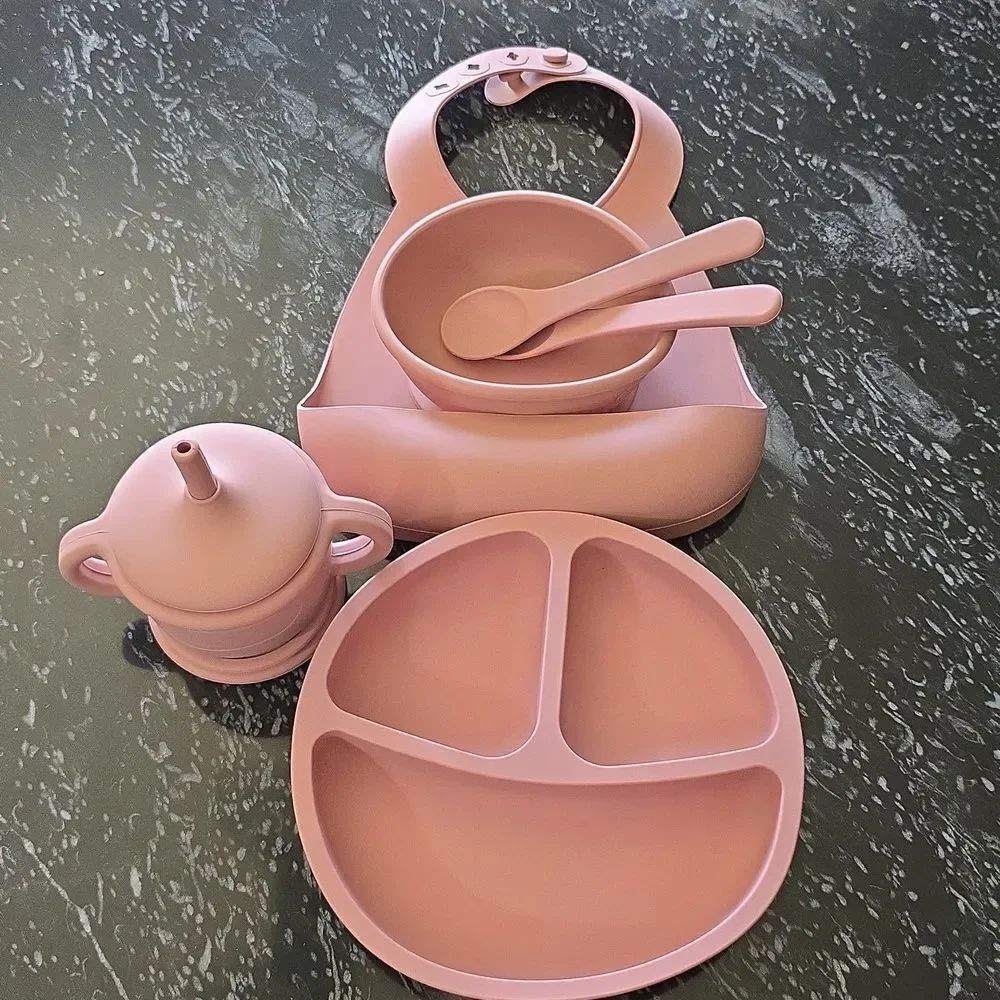 BRAND NEW SILICONE BABY FEEDING SET G1 - Picture 4 of 11